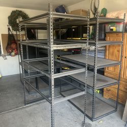 Metal shelving 