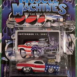 2001 Muscle Machines September 11 Patriotic '66 GTO w/ Blower -1:64-