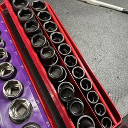 mac tools impact socket set 3/8 drive 