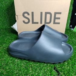 Adidas Yeezy Slide ONYX Gray HQ6448 Size 8 Pre-owned 