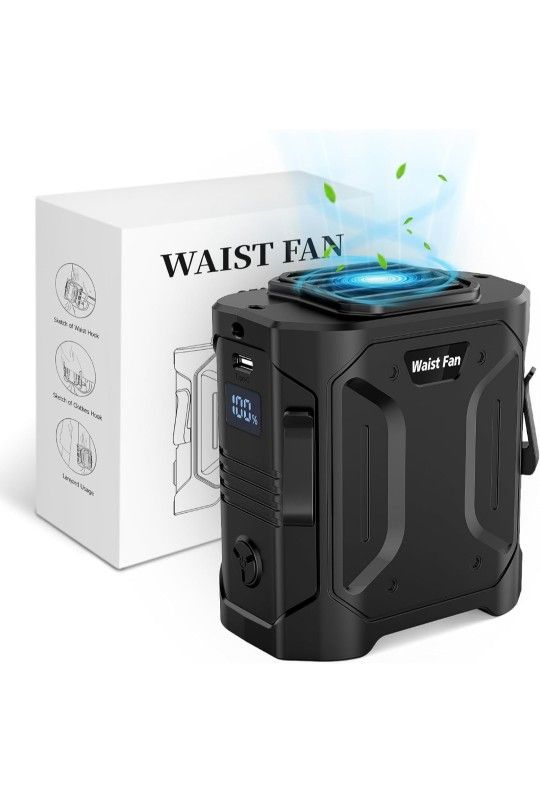 Portable Waist Fan Rechargable