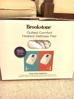 Brookstone Heated Matress Pad, Never Used, Queen, Dual Controls 