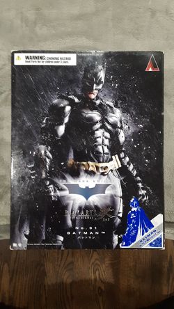 The Dark Knight Batman Trilogy Play Arts Action Figure No. 01 Black Metallic