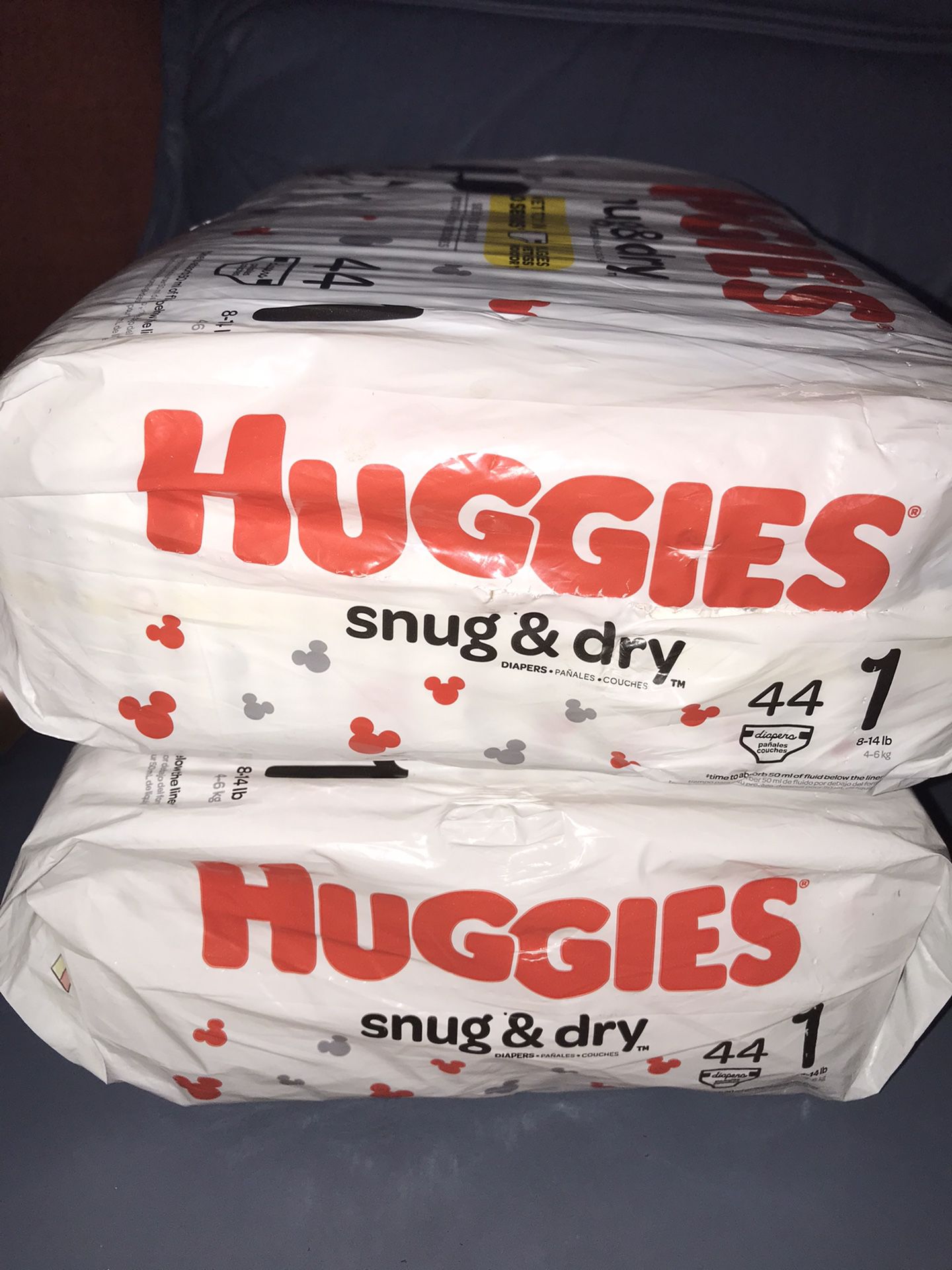 2 🔥Bags Of Huggies Snug & Dry Size 1 $12 Firm On Price