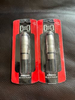 2 RCA to XLR3F adaptor