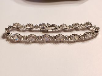 STAUER 925 sterling Silver CZ bracelet