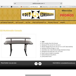  Desk/Audio Desk - Edit 5 Console Brand - Broken Down And Ready For Pick Up