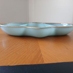 Vintage Glass Divided Dish 
