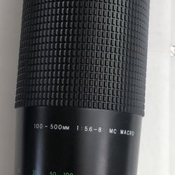 Super Cosina Zoom Lens 100-500mm F5.6-8 Near Mint Nikon Ais