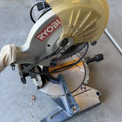 Ryobi 10 Inch Circular miter Saw With Instruction Manual.  