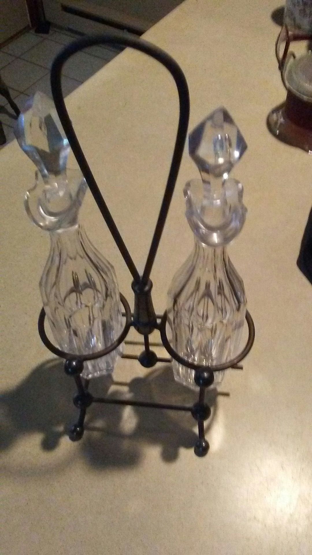 Cruet set beautiful Victorian piece