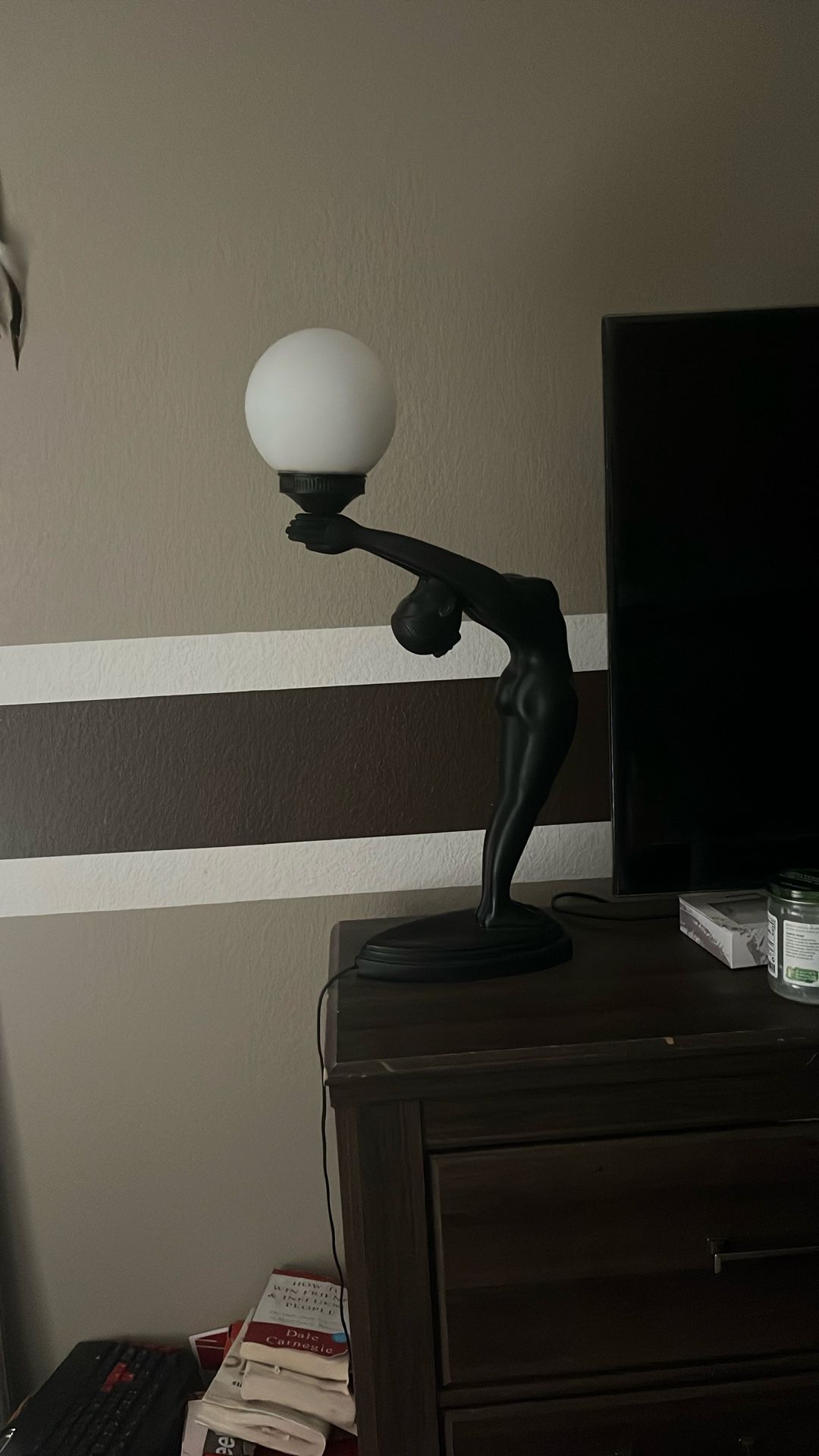 vintage nude lady lamp