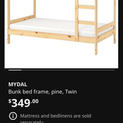 IKEA Bunk Bed and 2 Twin Mattresses 