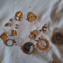 Untested Jewelry Jars!!    Jars Of Only  Stamped Antique Jewelry 2