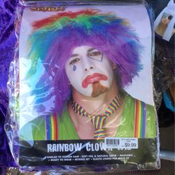 New Clown Wig N Nose $$20
