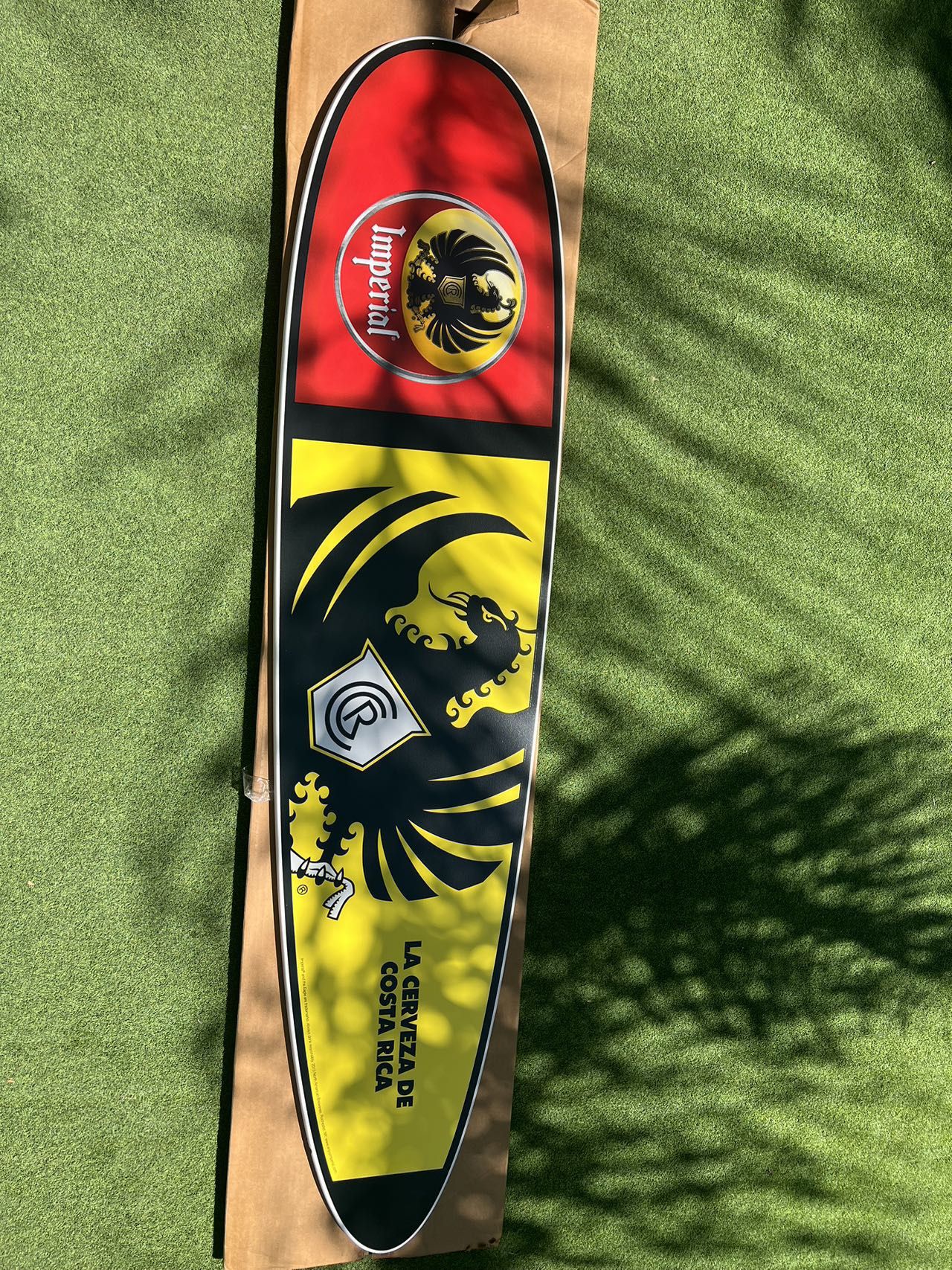 IMPERIAL CERVEZA BEER SURFBOARD SIGN NEW COSTA RICA