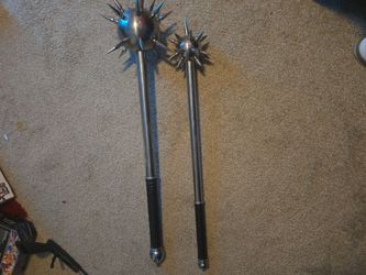 Real Spiked Mace Set of Two