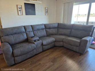 Sofa with 3 electric reclines.