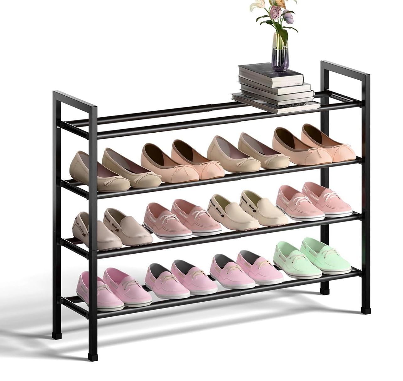 4-Tier Expandable Shoe Rack R(14)