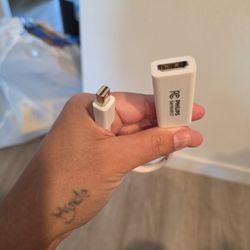 Mini Display Port Hdmi Adapter Plug TV To Laptop 