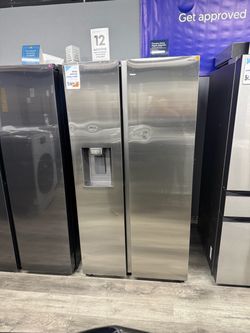 SAMSUNG STAINLESS STEEL 2-DOOR SIDE BY SIDE REFRIGERATOR ✨