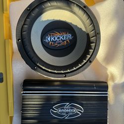 Kicker 10” Sub And Amp