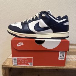 Nike Dunk Low Vintage Navy Size 10