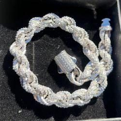 Moissanite Rope Bracelet 