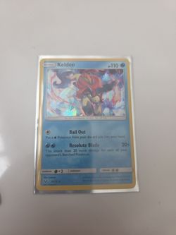 Keldeo (Holo/Ungraded) Pokemon Card & Card Sleeve