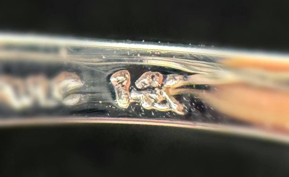 Jewelry 14k solid white gold diamond 0.15CTW ring sz 7.00