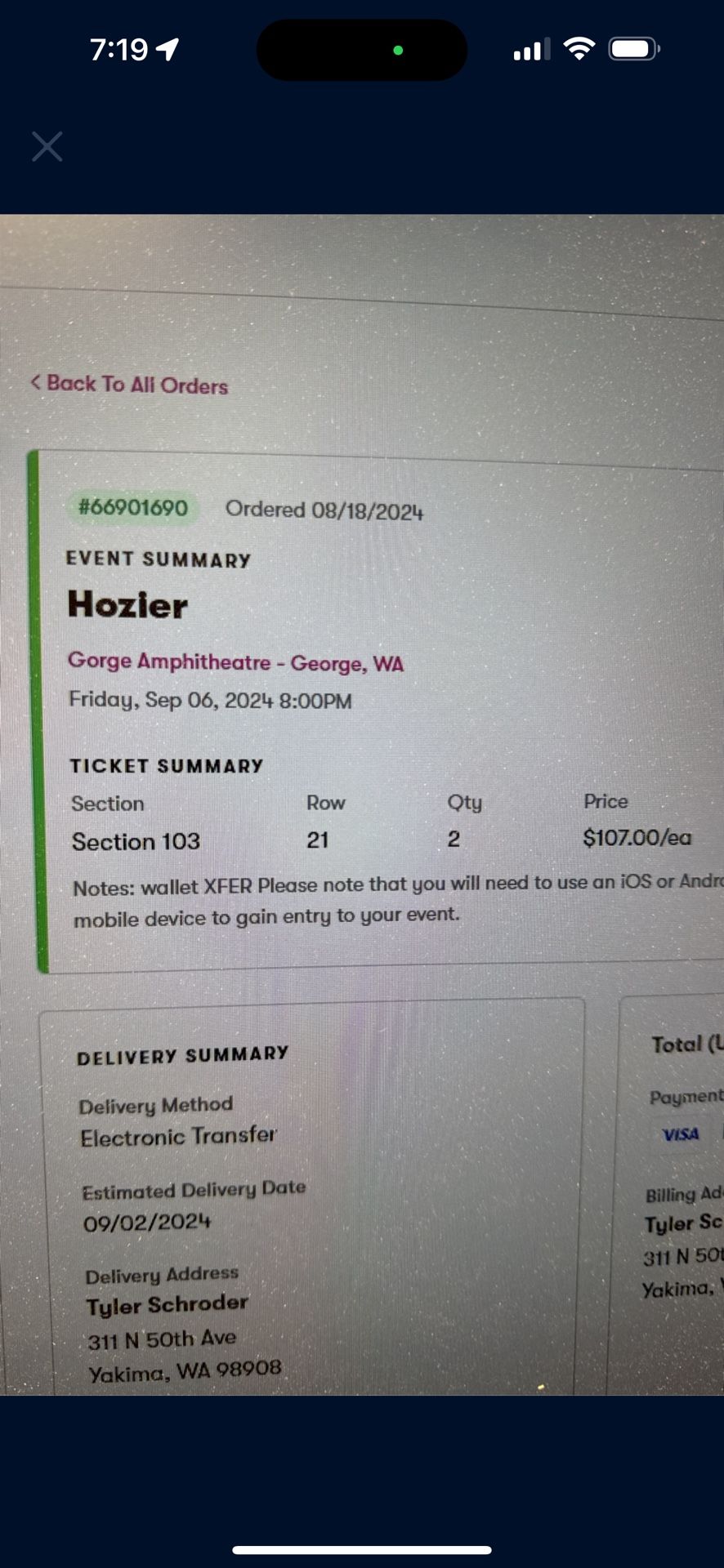 Hozier Tickets