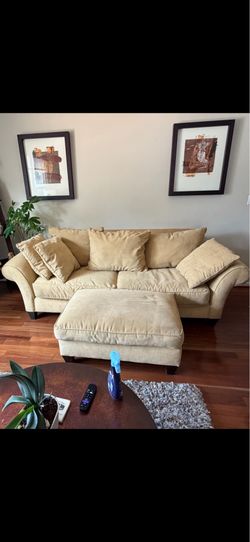 Couch,  ottoman and matching chair