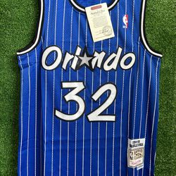 SHAQUILLE O’NEAL ORLANDO MAGIC MITCHELL & NESS JERSEY BRAND NEW WITH TAGS SIZES MEDIUM, LARGE AND XL AVAILABLE