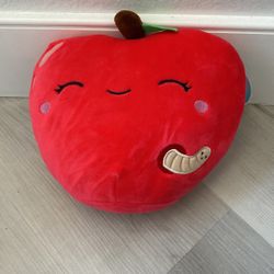 Squishmallow Red Apple Ressie 8” Worm