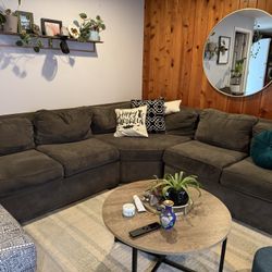 sectional couch (gray)