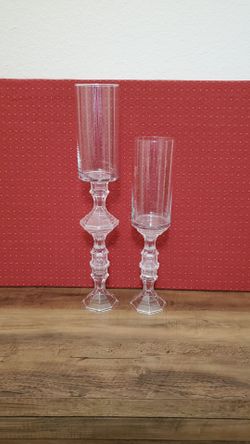 Homemade Glass candle holders