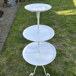 Metal 3 Tier Display Table (garden or home)