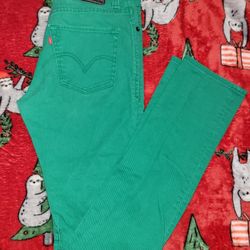 Levis Green 510 Skinny Jeans