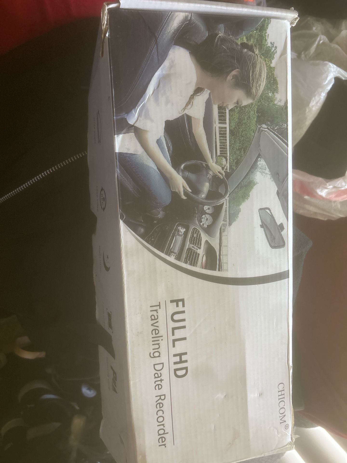 Full HD traveling data recorder mirror with reversing camera