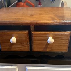Wooden 2 Drawer 