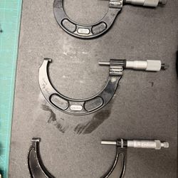 Starrett Micrometer Set 2–5” – USA Made Machinist Tools