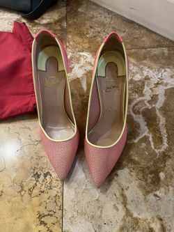Pink neon Christian Louboutins