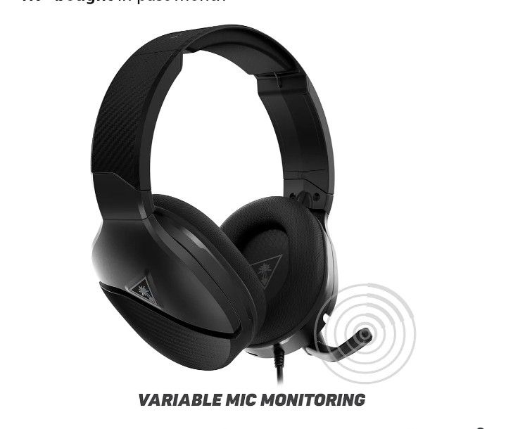 Turtle Beach Recon 200 Gen 2 Powered Gaming Headset - Xbox Series X, Xbox Series S & Xbox One, PS5, PS4, Mobile & PC with 3.5mm - Bass Boost, Memory F