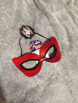 Glittery Women Spiderman Mask (Halloween.)