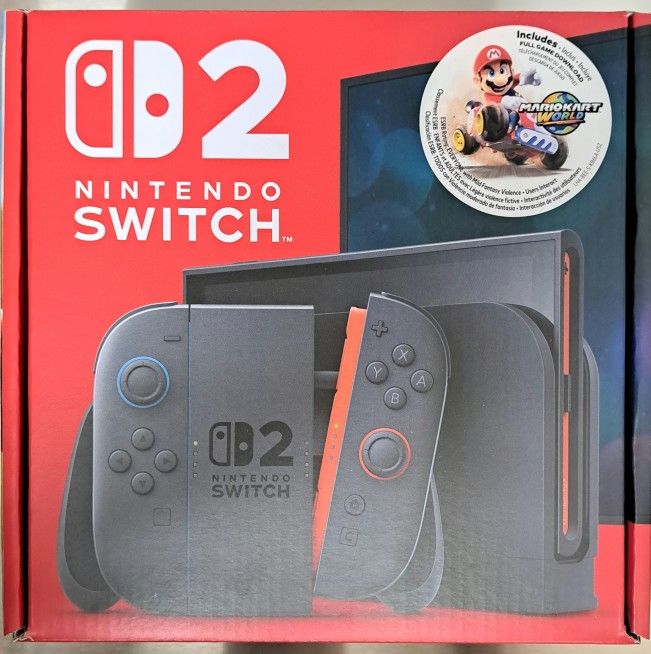 Nintendo Switch 2 New In Box Mario Kart World Version