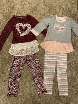 Girls 6-6X fall matching set lot