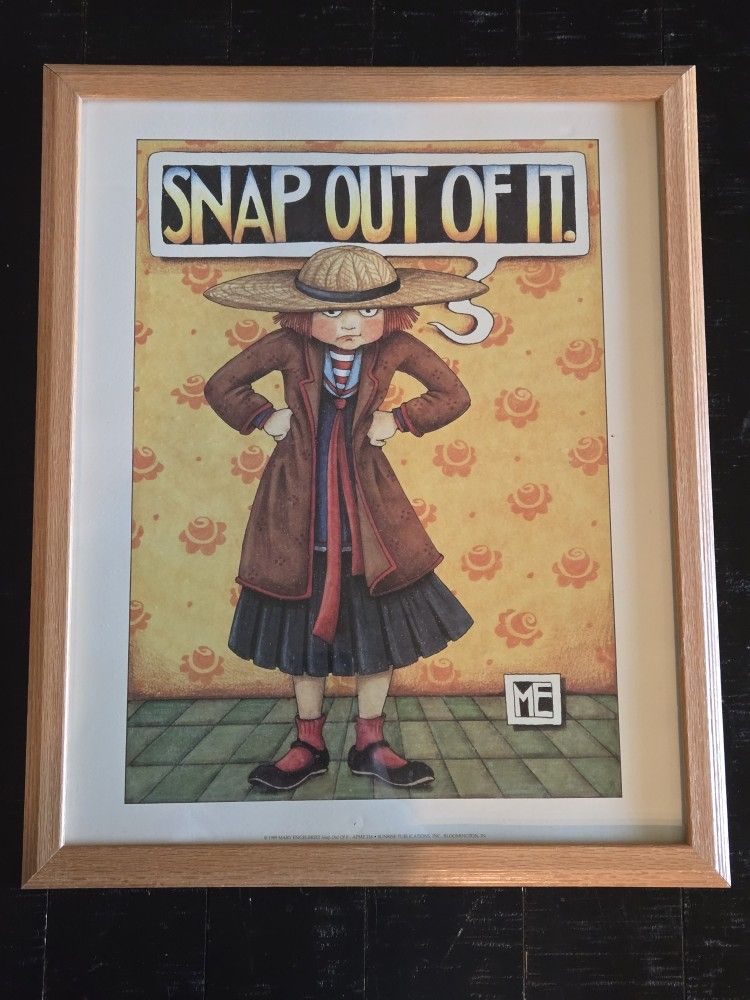 Mary Engelbreit - Vintage Pop Culture Art - Glass Framed Print