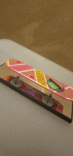 miniature replica of Marty McFly’s iconic Mattel Hoverboard from Back to the Future Part II
