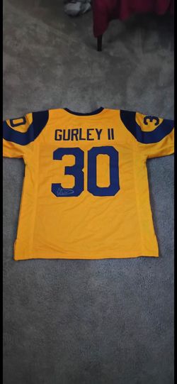 Todd Gurley II LA Rams Signed Jersey - Nike On-Field Style - Yellow/Blue