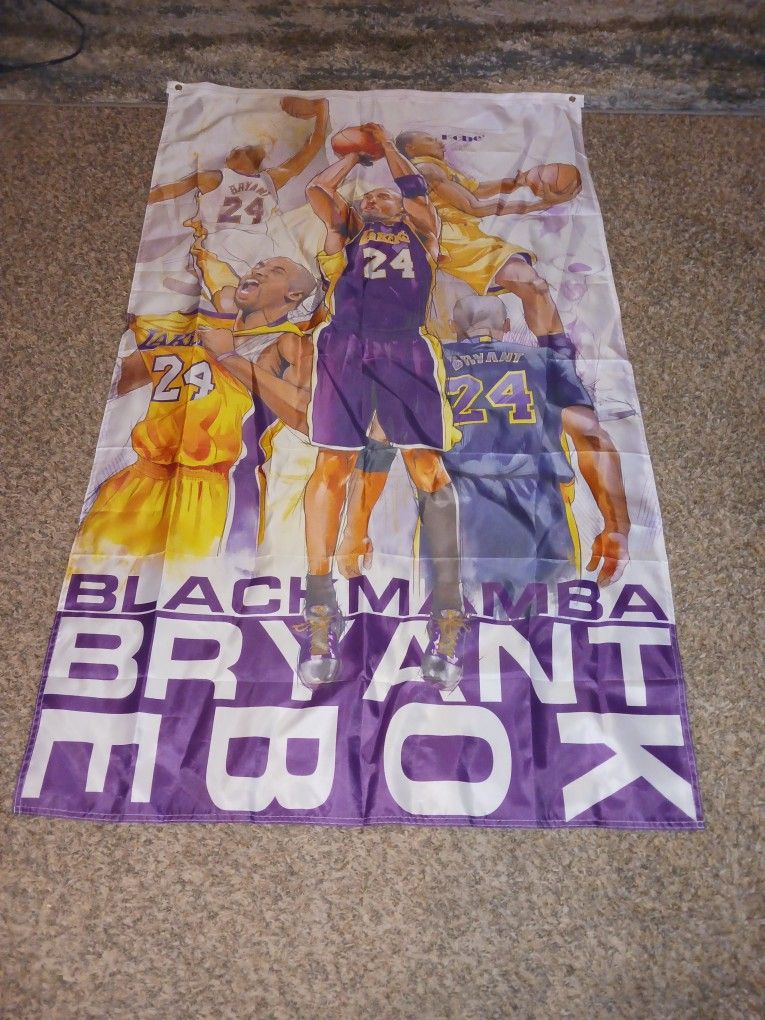 Kobe Bryant Flag Clean New Asking $40 Must Pick Up Broadway And APACHE BUCKEYE AZ CASH ONLY PLS THANKS
